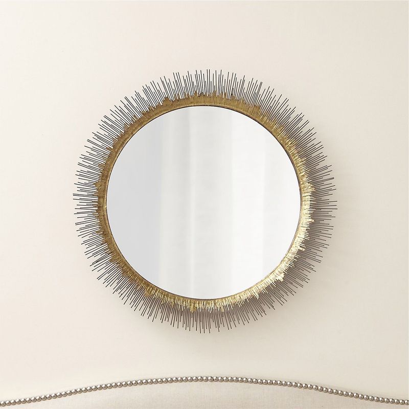 CRATE & BARREL - Espejo de Pared Redondo Clarendon 81cm