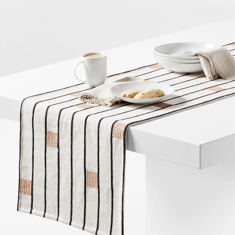 CRATE & BARREL - Camino De Mesa Amira 305cm
