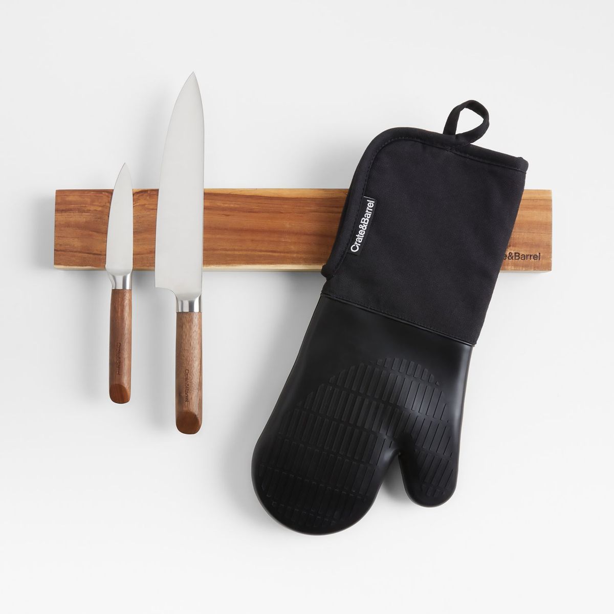 CRATE & BARREL - Guante de Cocina de Silicón Negro