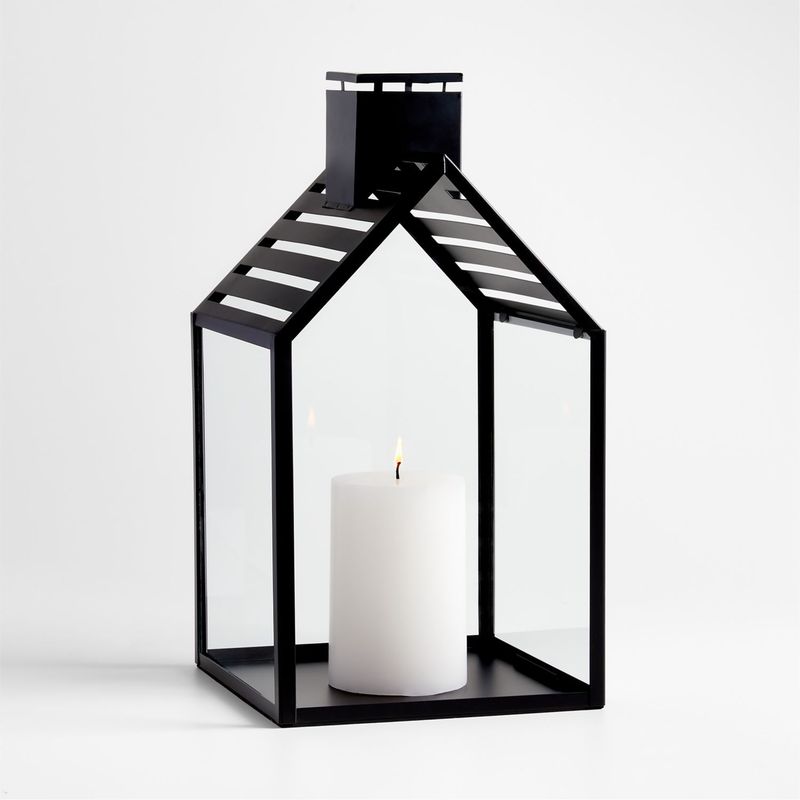 CRATE & BARREL - Fanal de Metal Haus Black (45cm)