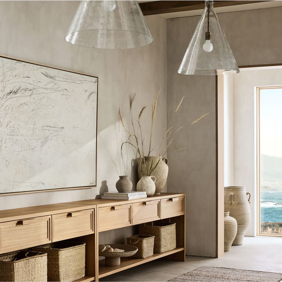 CRATE & BARREL - Consola Multimedia Calypso 72"