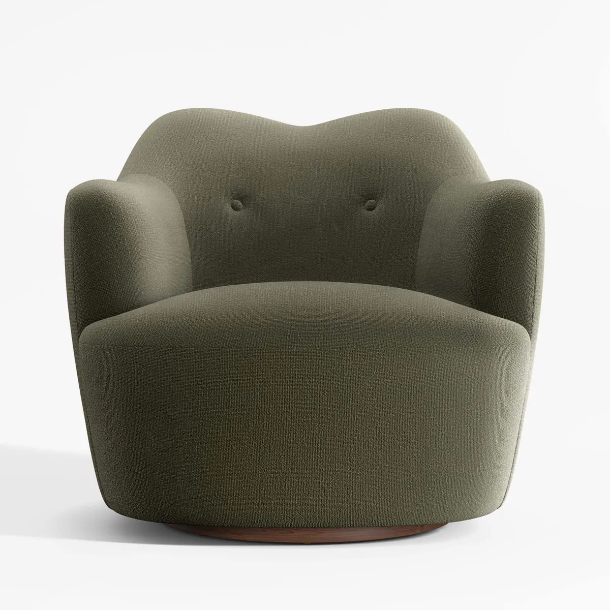 CRATE & BARREL - Sillón Giratorio Apero Verde Olivo