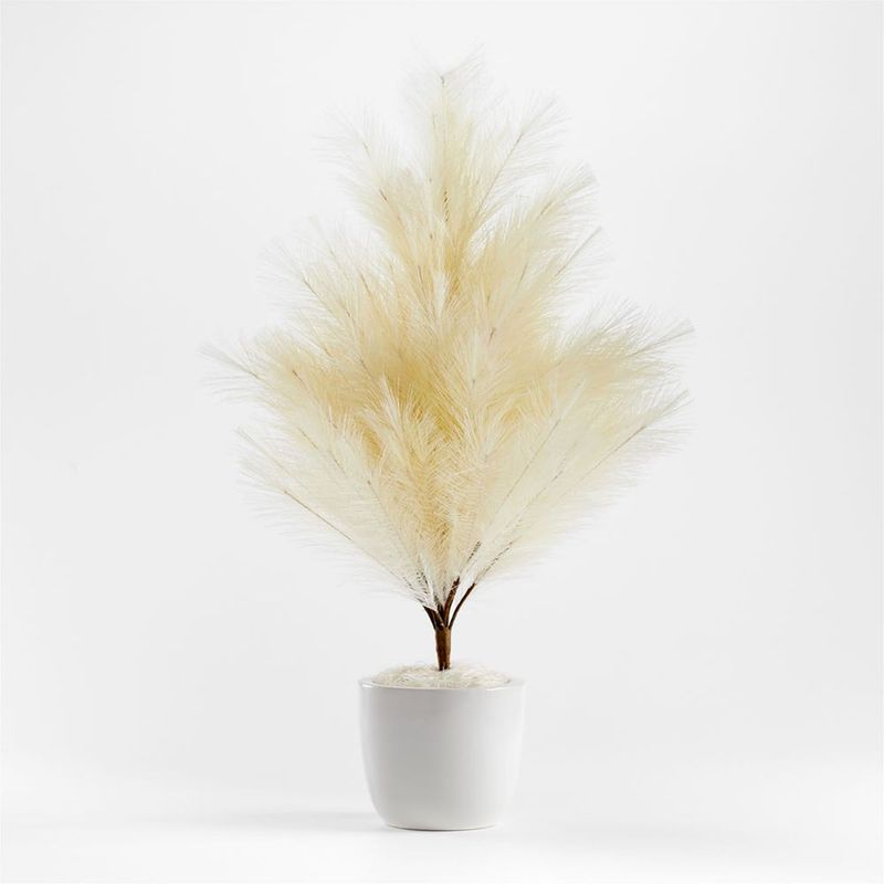 CRATE & BARREL - Árbol De Pampa Artificial En Maceta De 28"