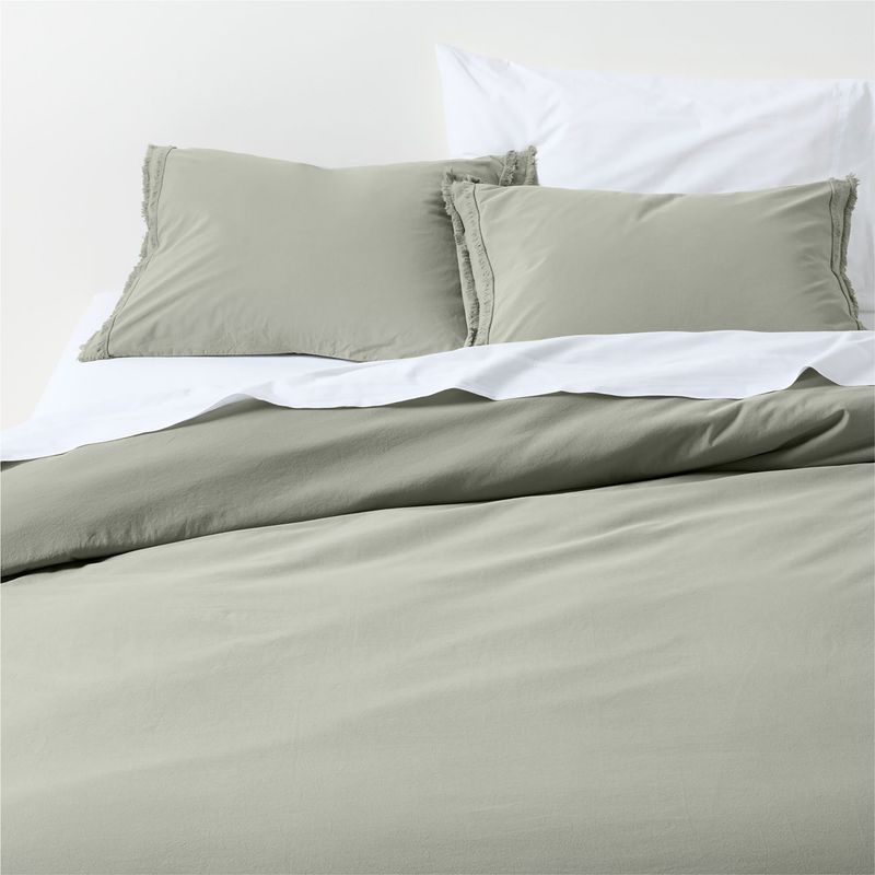 CRATE & BARREL - Funda de Duvet 100% Algodón Orgánico