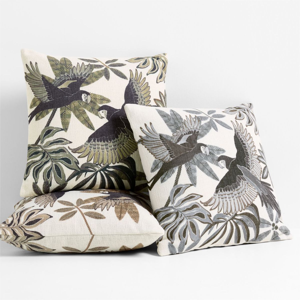 CRATE & BARREL - Cojín Parrot para Terraza 51x51cm