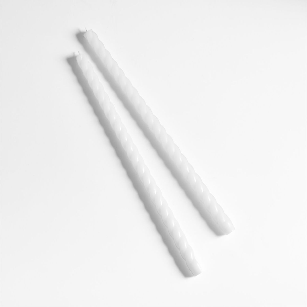 CRATE & BARREL - Set de 2 Velas Twisted 46cm