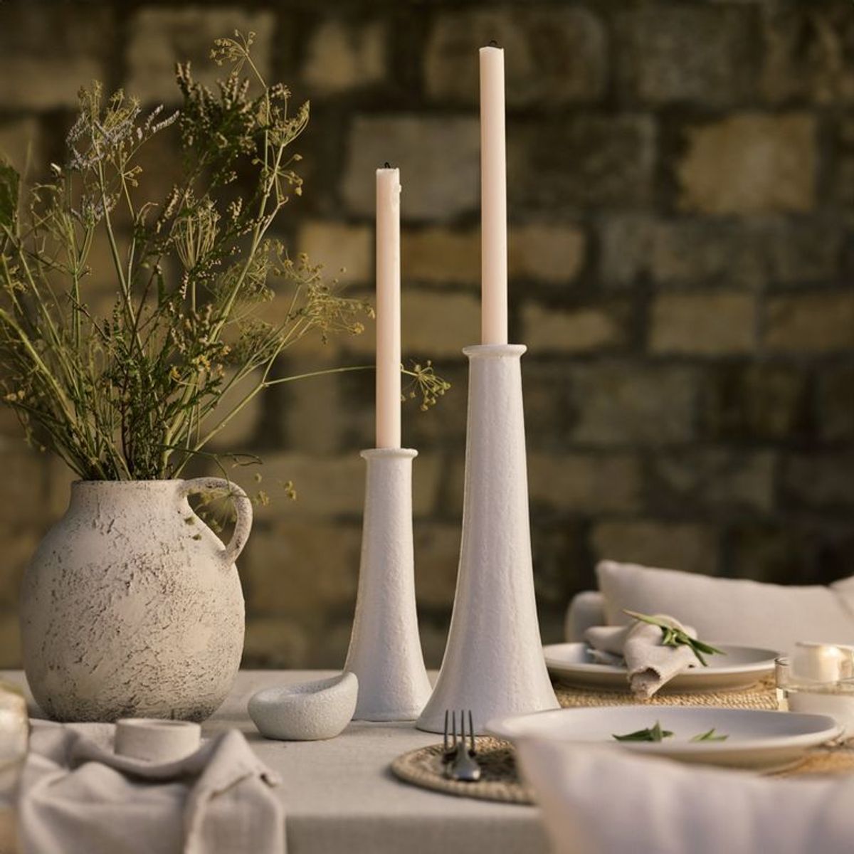 CRATE & BARREL - Set de 2 Velas 30cm