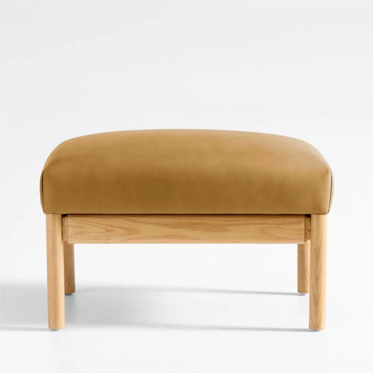 CRATE & BARREL - Otoman Ojai De Cuero