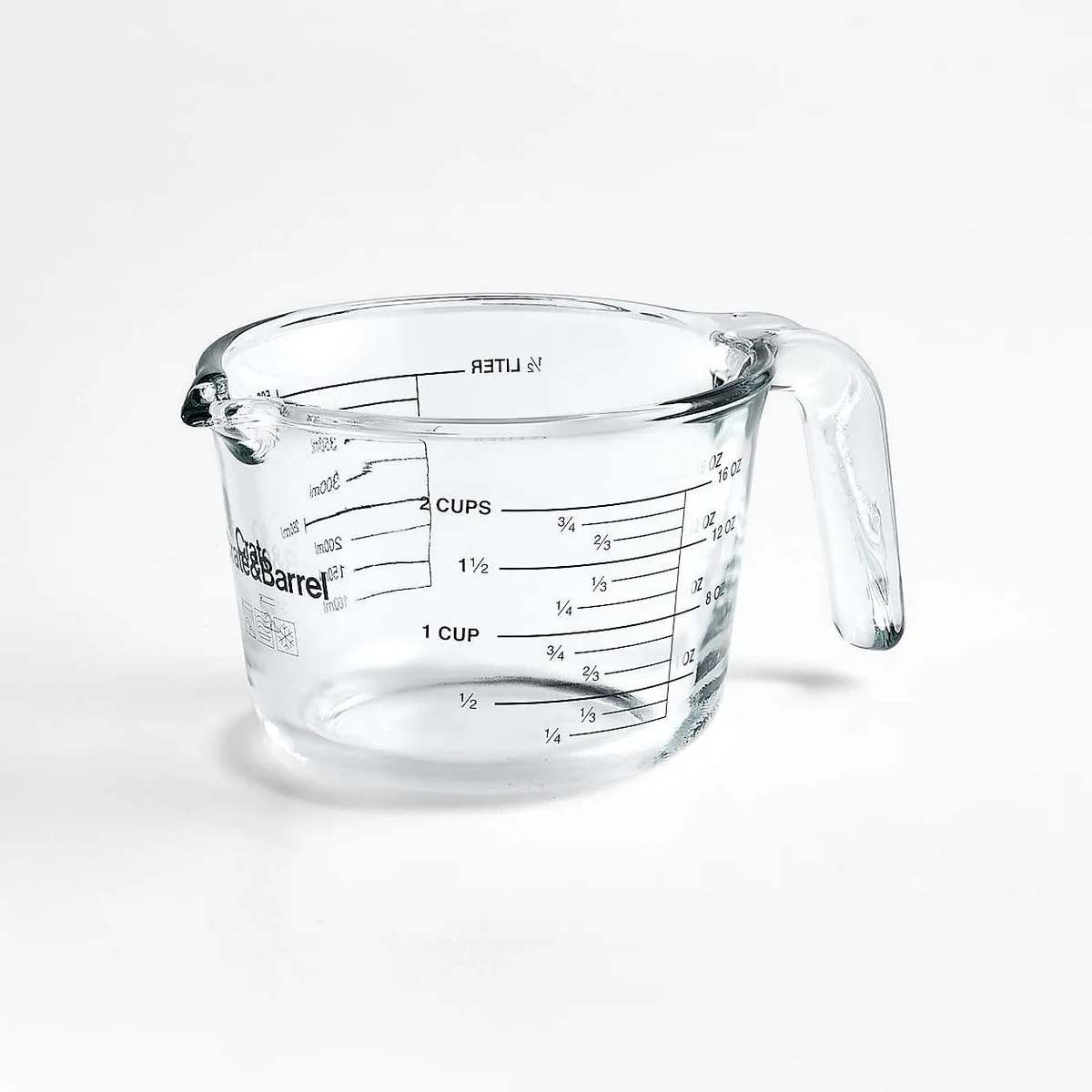 CRATE & BARREL - Taza Medidora de Vidrio