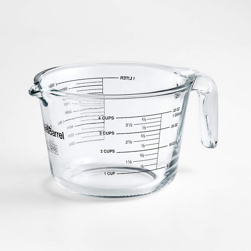 CRATE & BARREL - Taza Medidora de Vidrio
