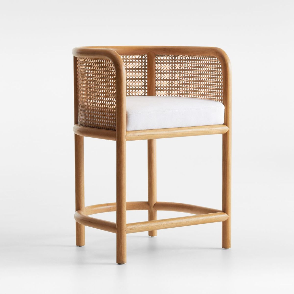 CRATE & BARREL - Silla de Bar de Terraza Fields de Madera