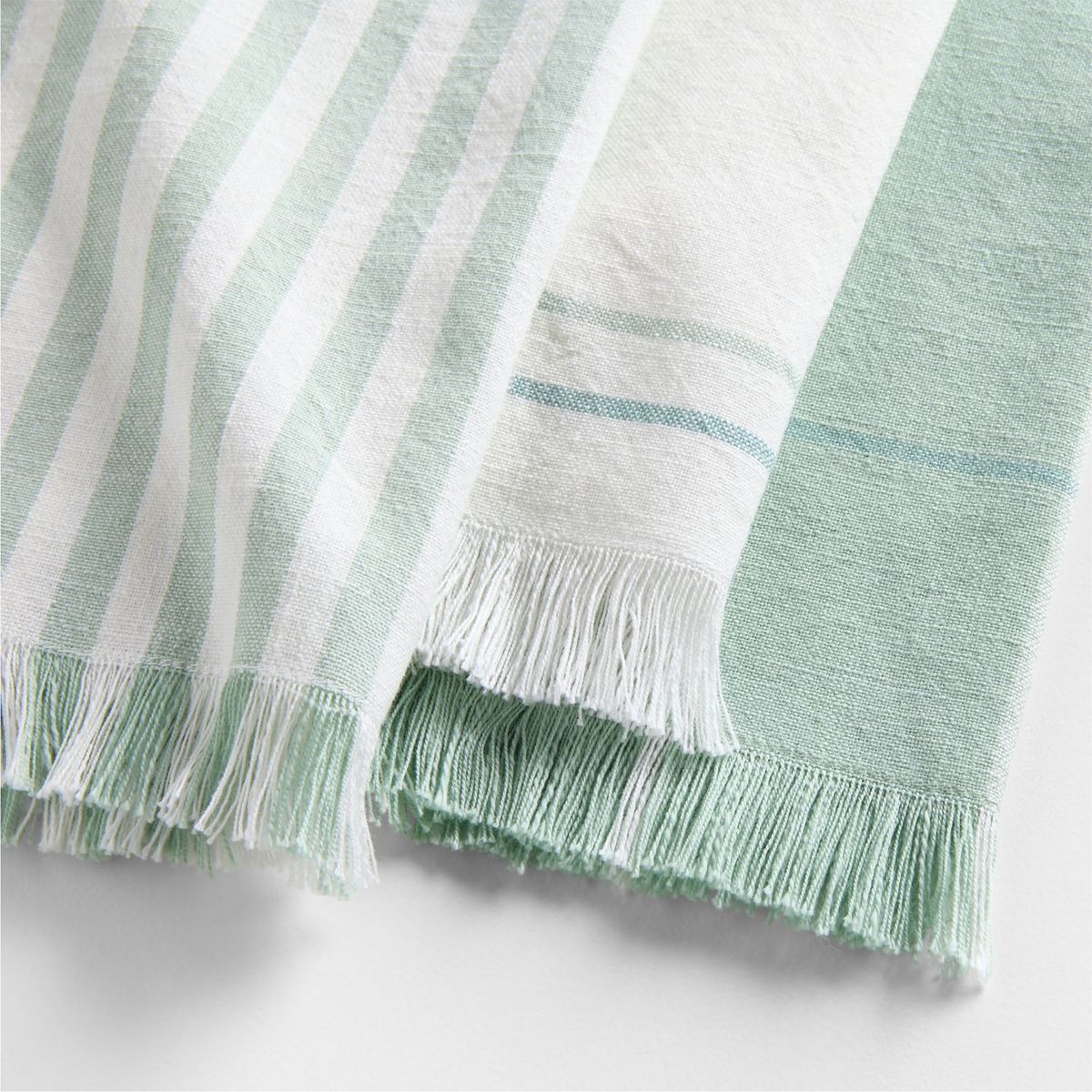 CRATE & BARREL - Set De 3 Paños De Cocina Fringe Dusty
