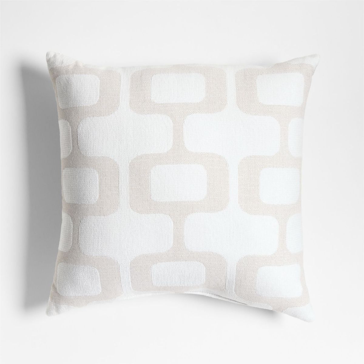 CRATE & BARREL - Cojín Sunbrella Retro Geo para Terraza 51x51cm