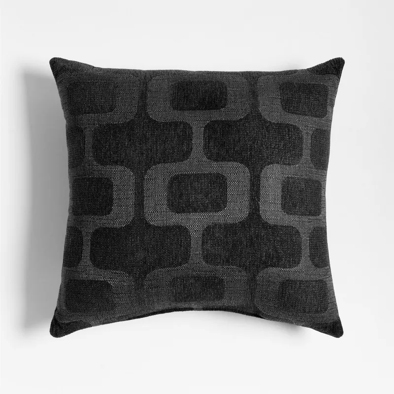 CRATE & BARREL - Cojín Sunbrella Retro Geo para Terraza 51x51cm