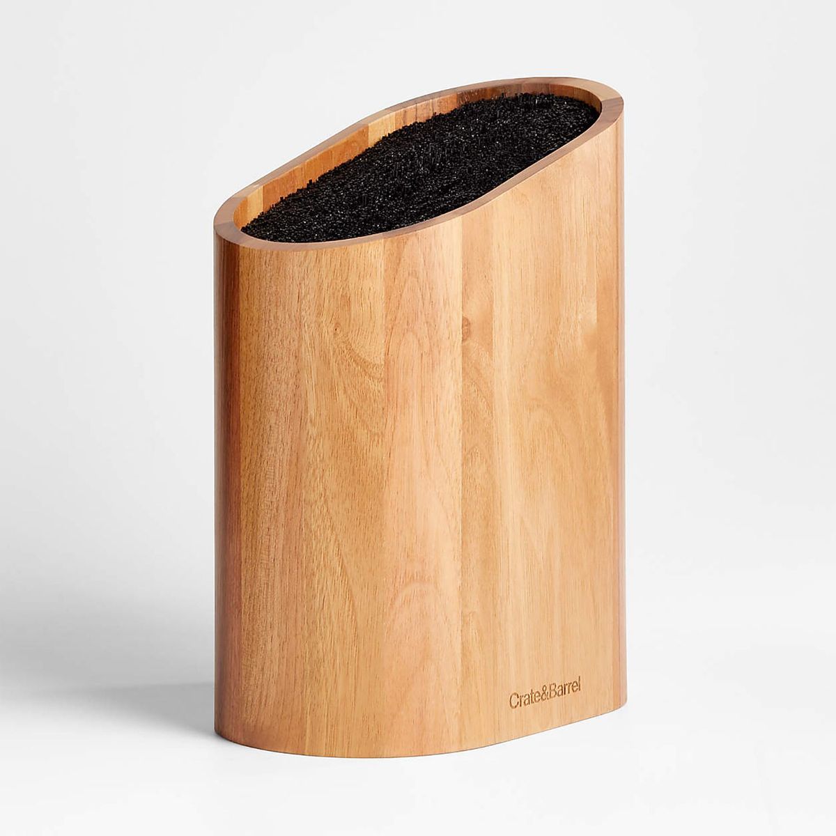 CRATE & BARREL - Bloque Universal de Madera Nogal para Cuchillos 