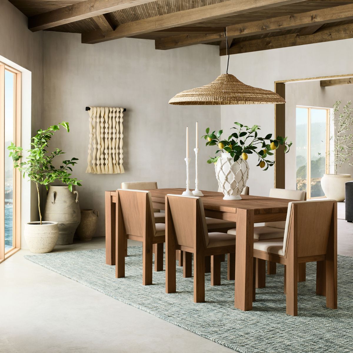 CRATE & BARREL - Mesa De Comedor Terra 6 Puestos