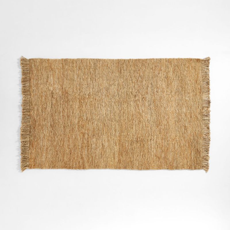 CRATE & BARREL - Alfombra De Yute Yuma Fringed Natural 152x244cm