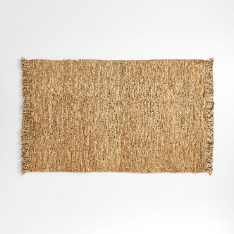 CRATE & BARREL - Alfombra De Yute Yuma Fringed Natural 183x274cm