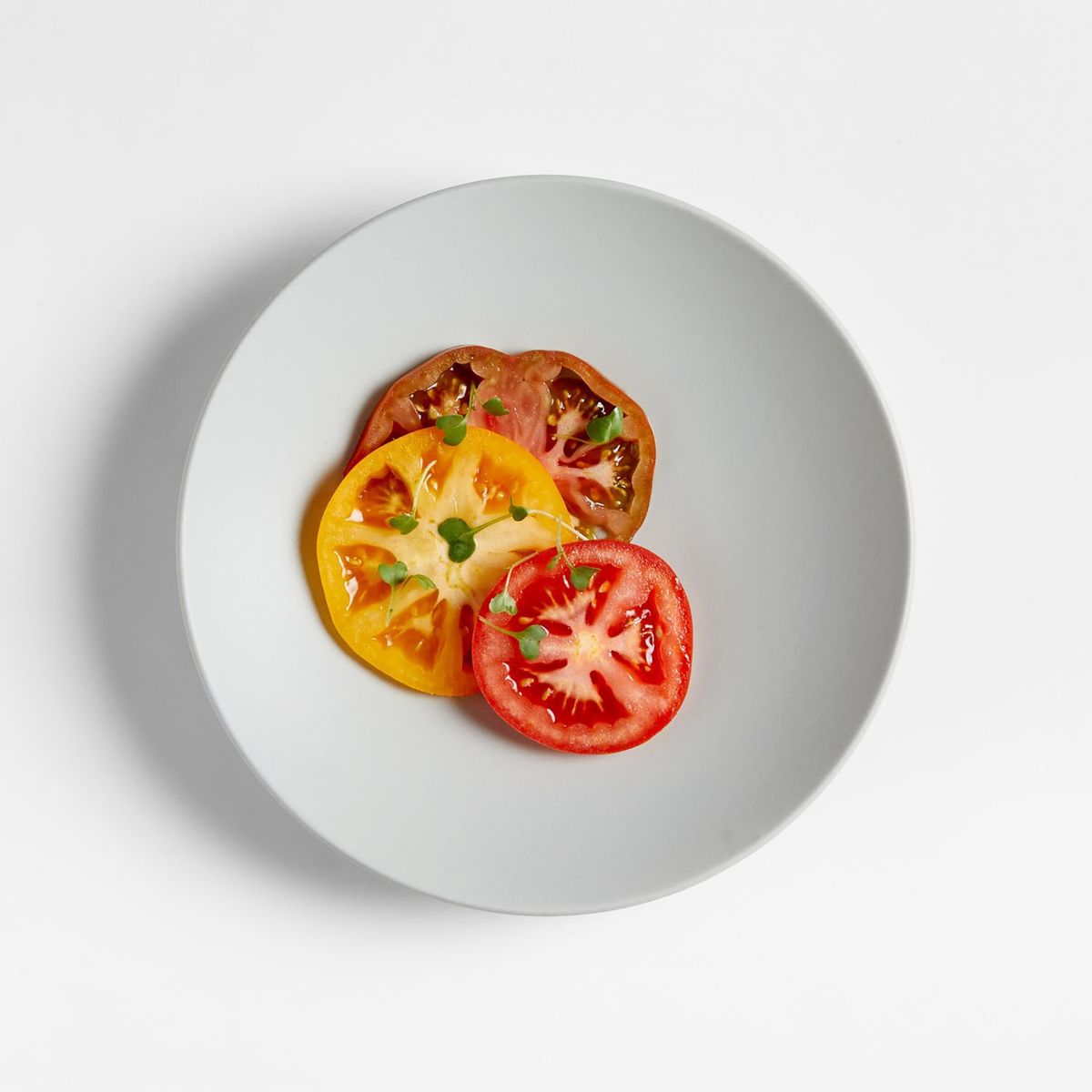 CRATE & BARREL - Plato de Ensalada Craft Stone Coupe