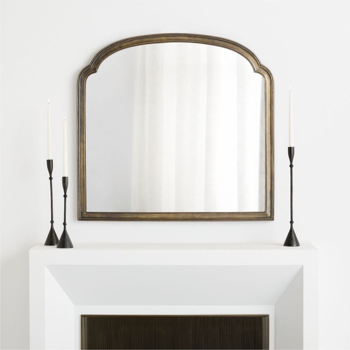 CRATE & BARREL - Espejo de Pared Brookhaven Pewter 106x101cm