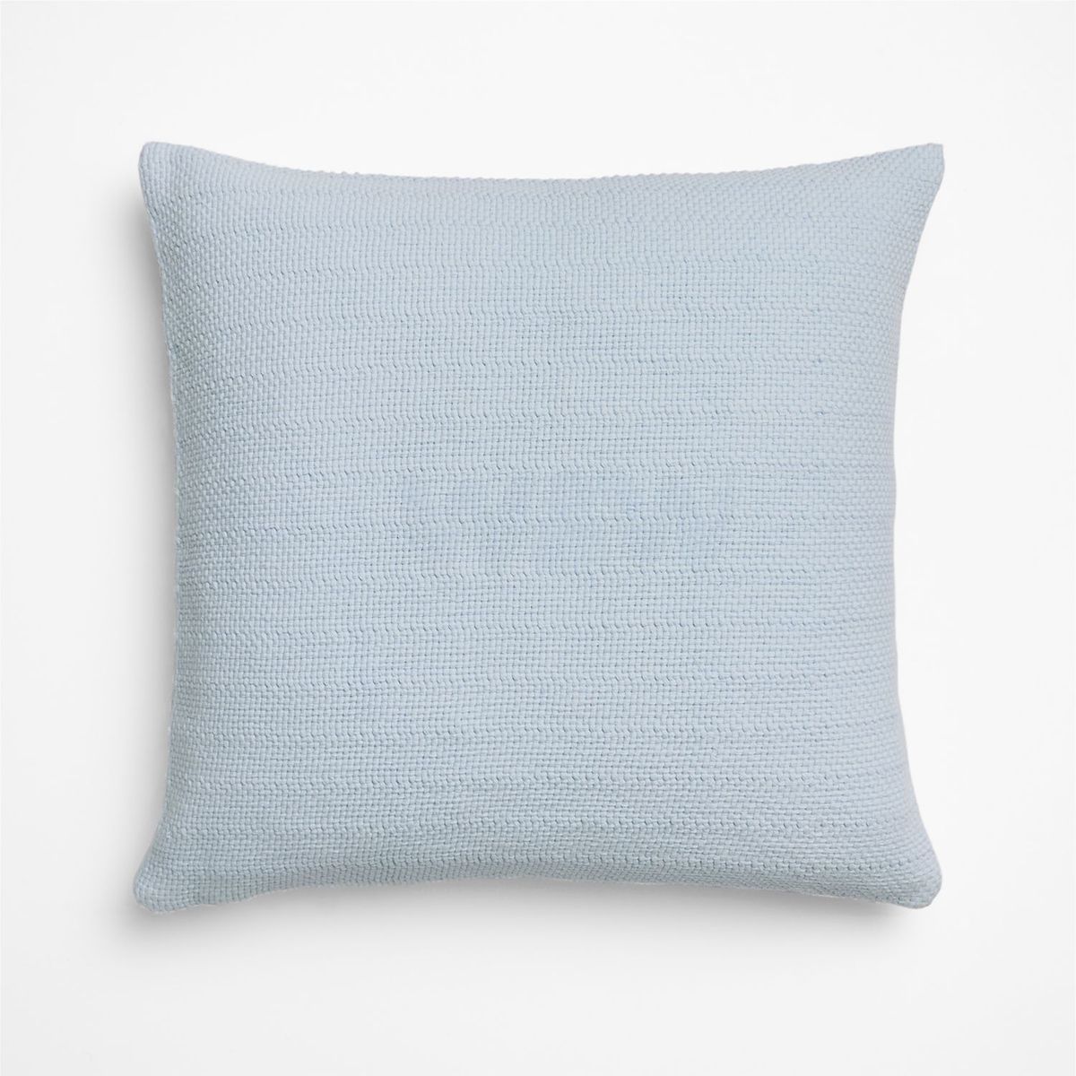 CRATE & BARREL - Funda Para Cojín De Algodón Orgánico Celeste 51x51cm