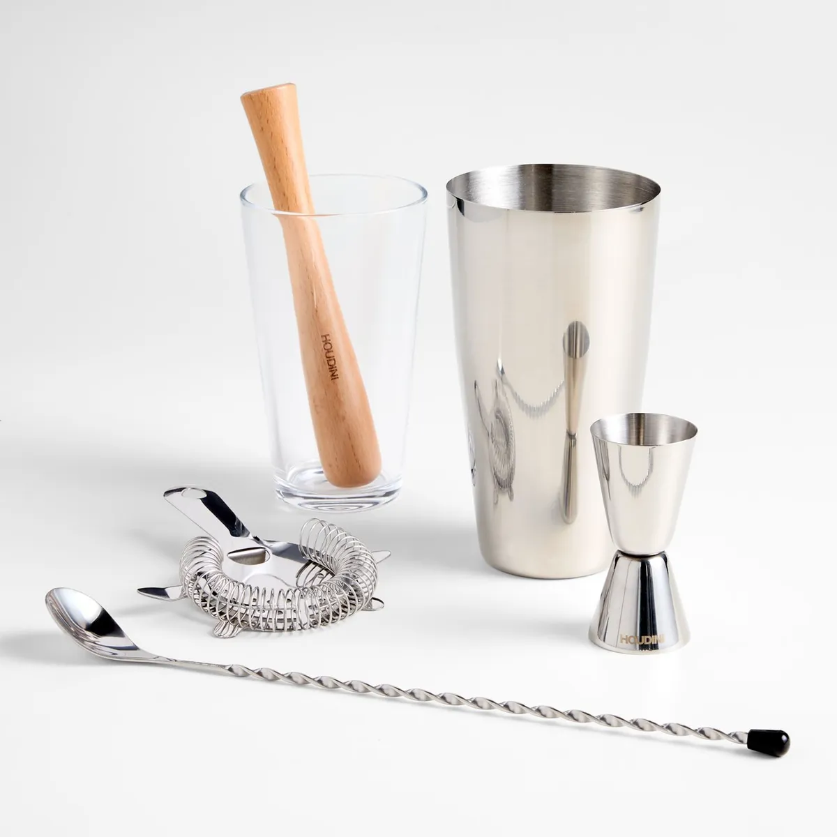 CRATE & BARREL - Juego De Utensilios Para Bar Houdini 5 Piezas