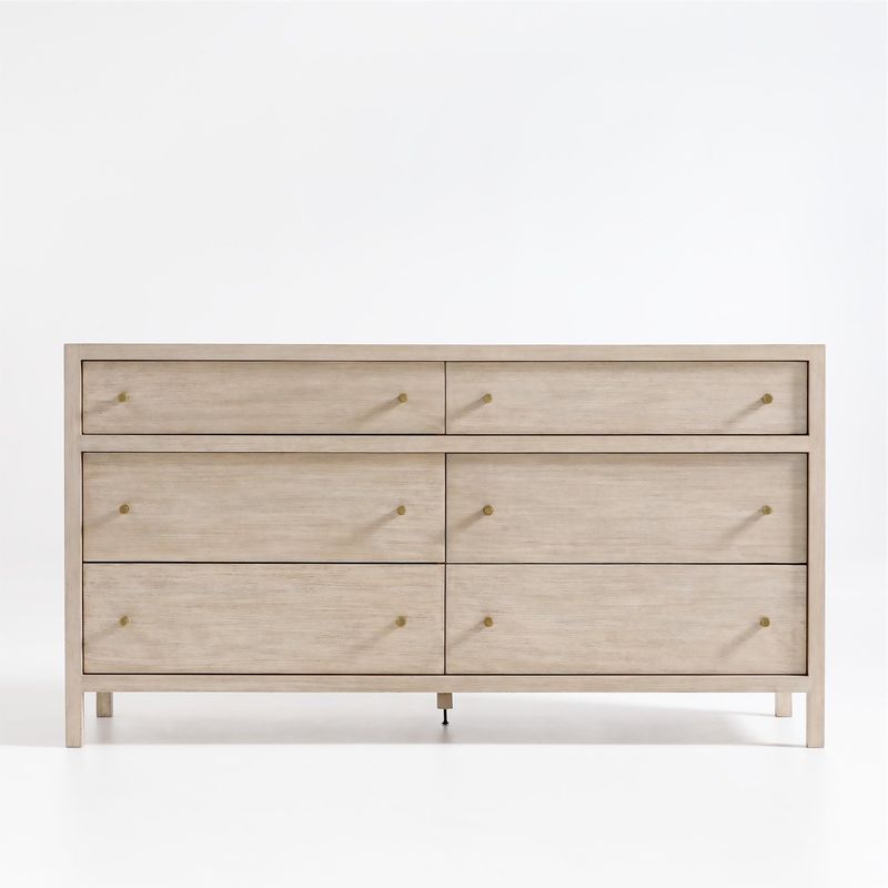 CRATE & BARREL - Cómoda Keane 6 Cajones