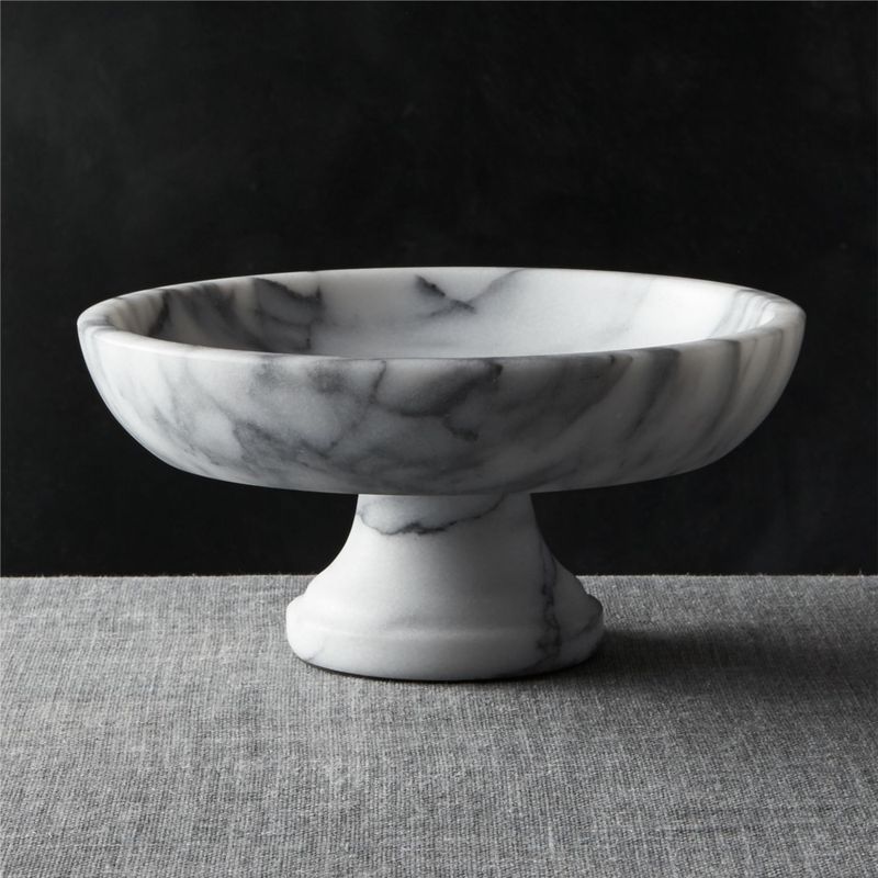 CRATE & BARREL - Bowl de Mármol para Frutas French Kitchen