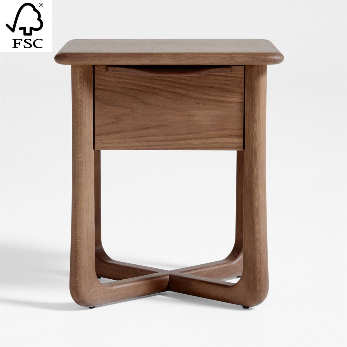 CRATE & BARREL - Mesa De Noche Alrik 1 Cajón