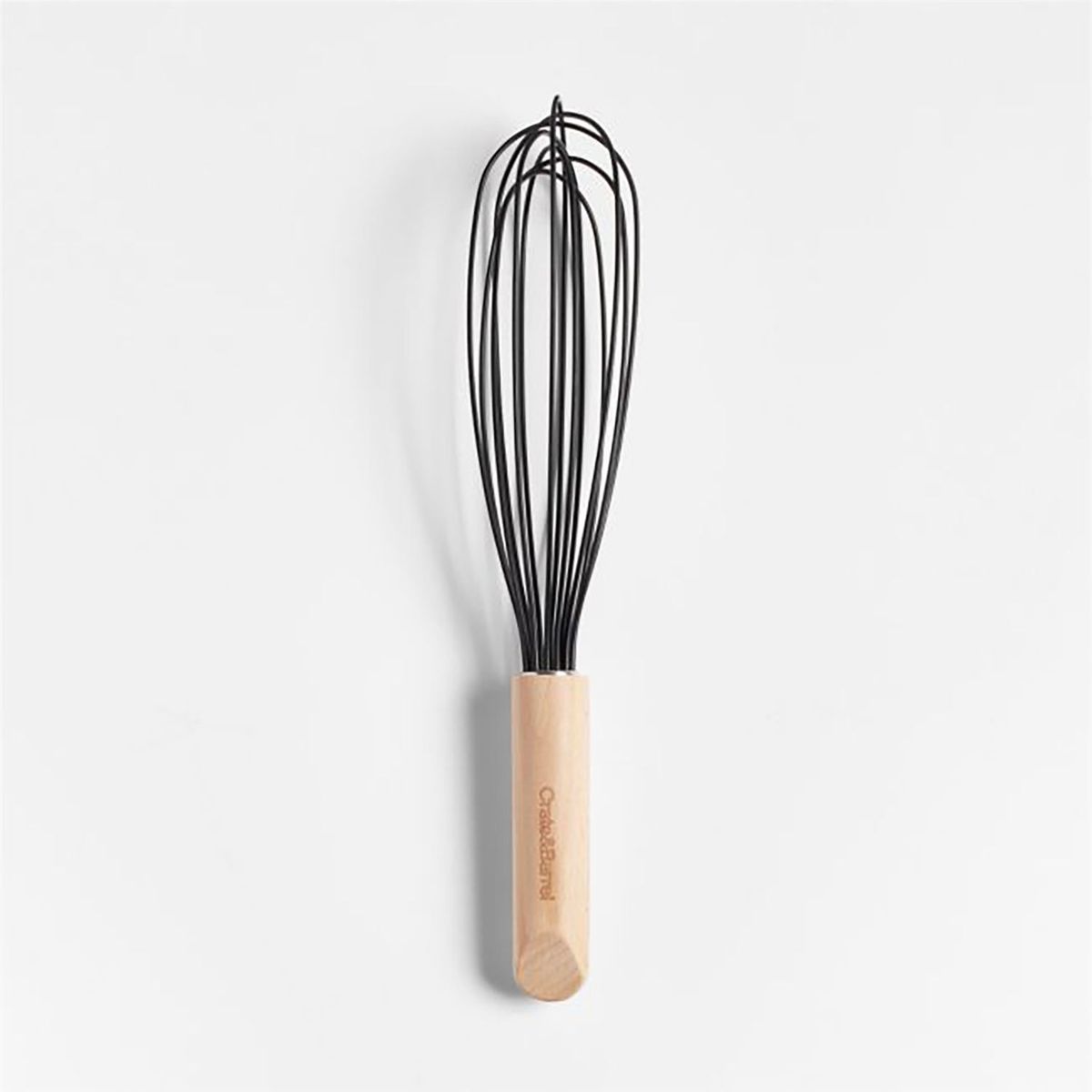 CRATE & BARREL - Batidor de Mano Silicone and Wood Negro 