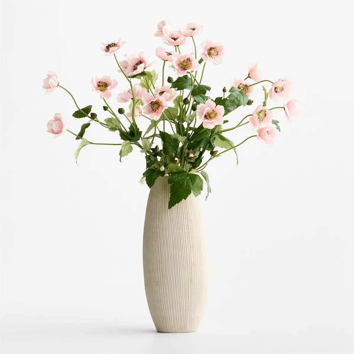 CRATE & BARREL - Rama Flor Anémona Japonesa Rosa 112cm
