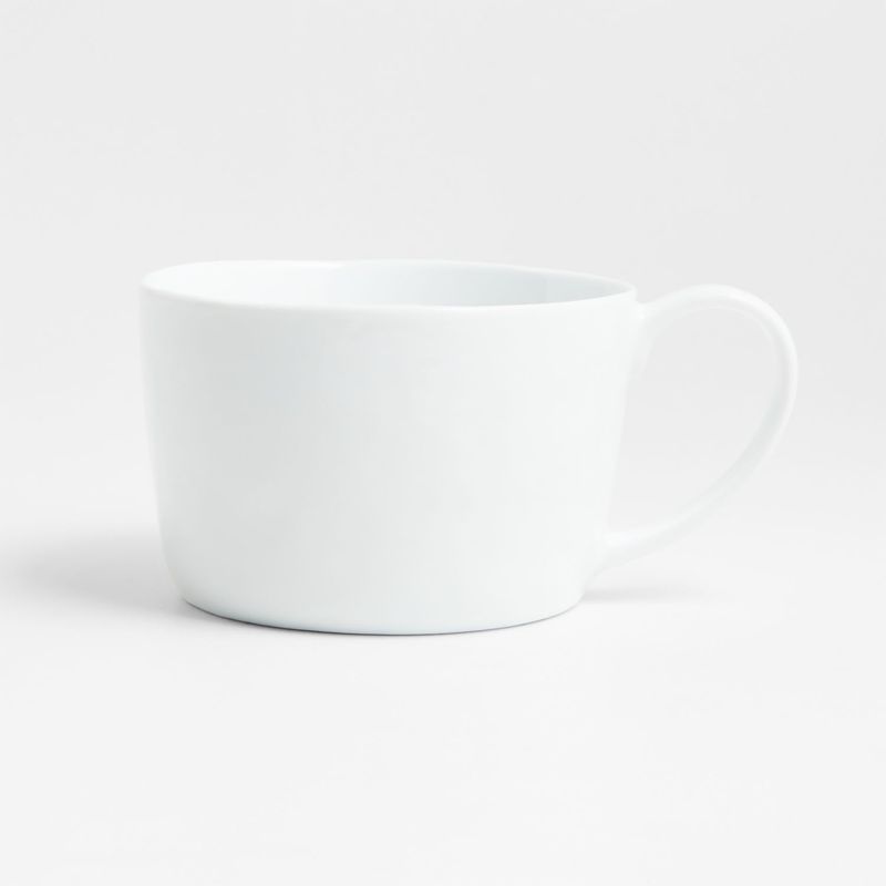 CRATE & BARREL - Taza Jumbo Mercer White