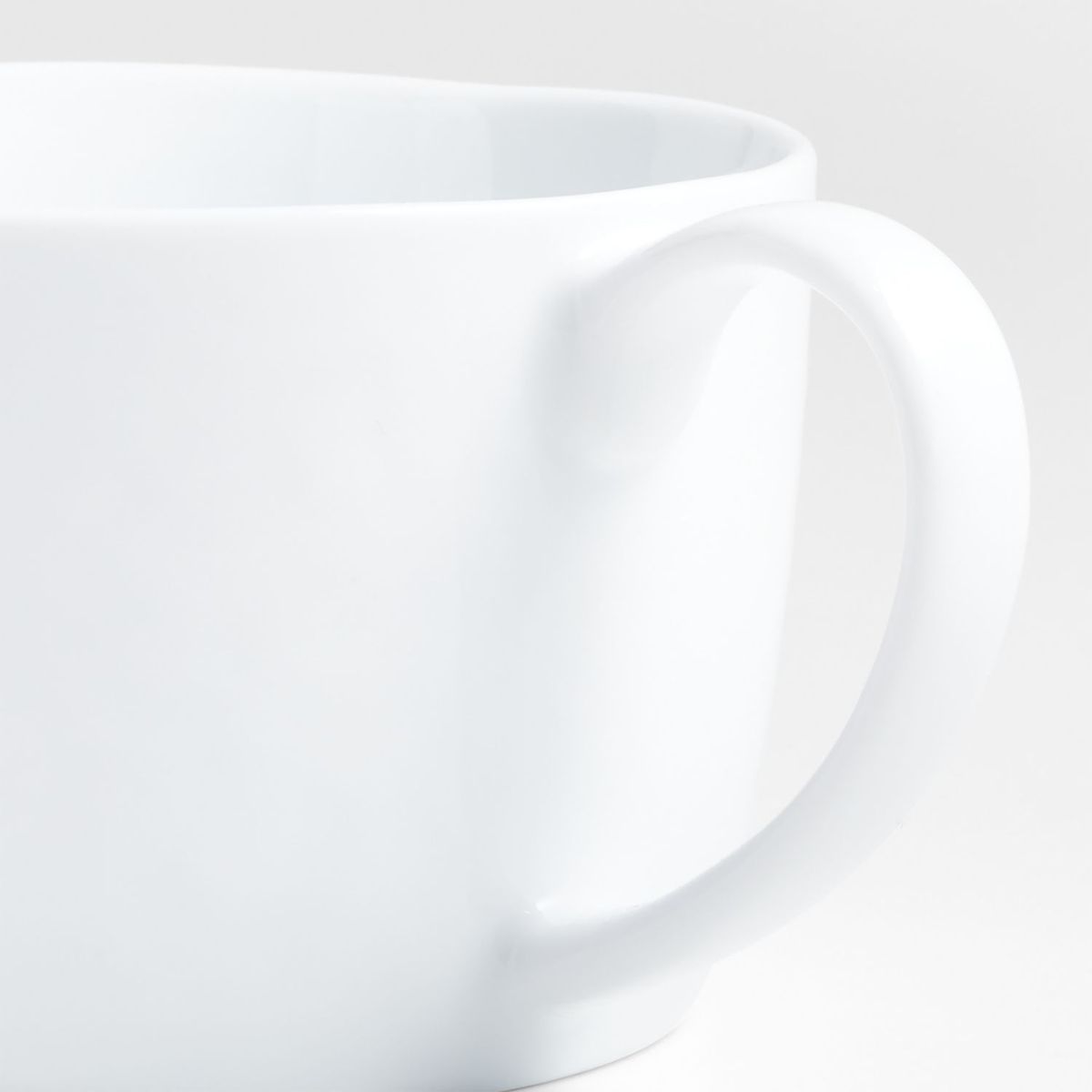 CRATE & BARREL - Taza Jumbo Mercer White