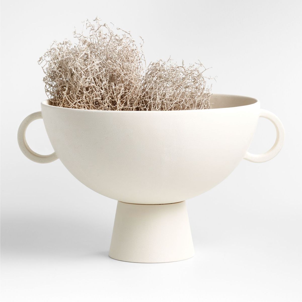 CRATE & BARREL - Bowl de Centro de Mesa con Patas Nerida White