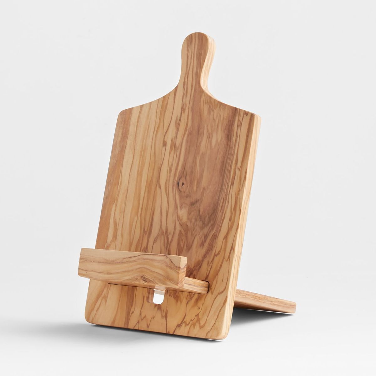 CRATE & BARREL - Soporte para Libro de Cocina o IPad Olivewood