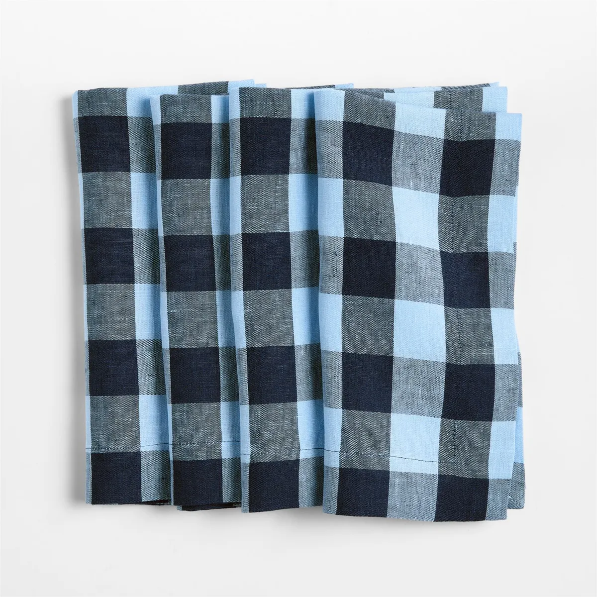 CRATE & BARREL - Set De 4 Servilletas Marin Azul