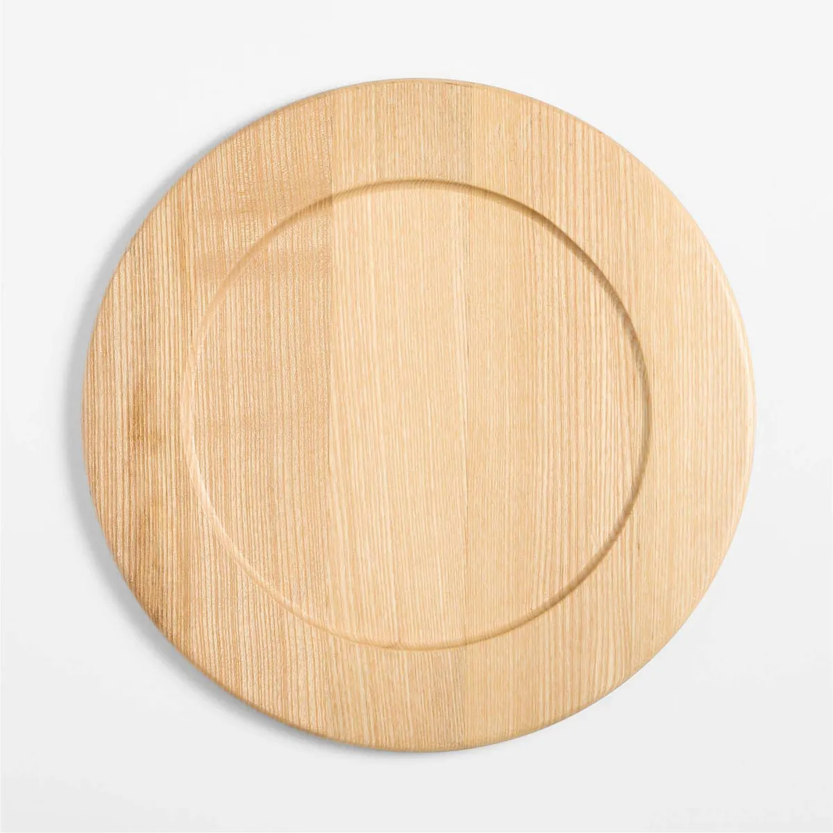 CRATE & BARREL - Plato de Sitio Madeira de Madera