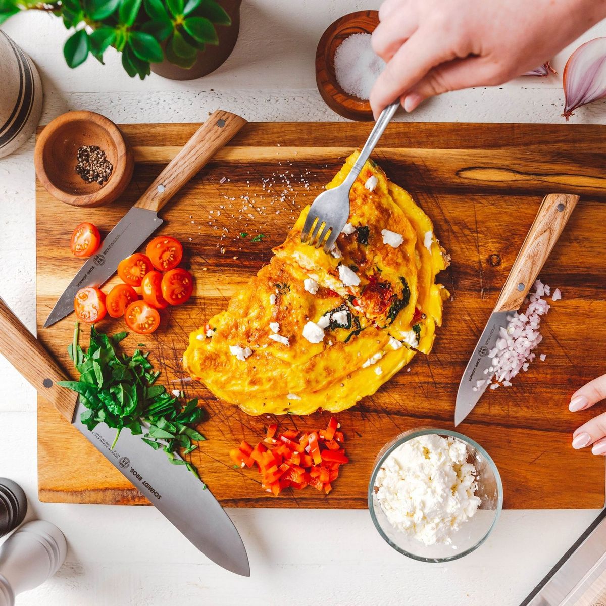 CRATE & BARREL - Juego De Cuchillos Hex De 5 Piezas Schmidt Brothers