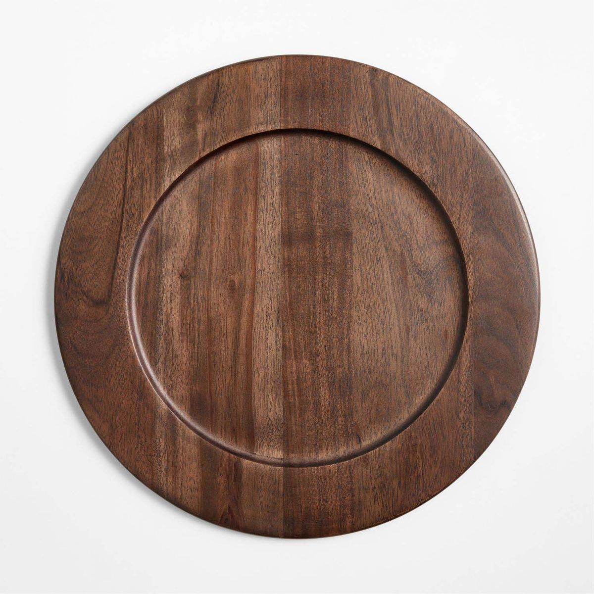 CRATE & BARREL - Plato de Sitio Madeira de Madera