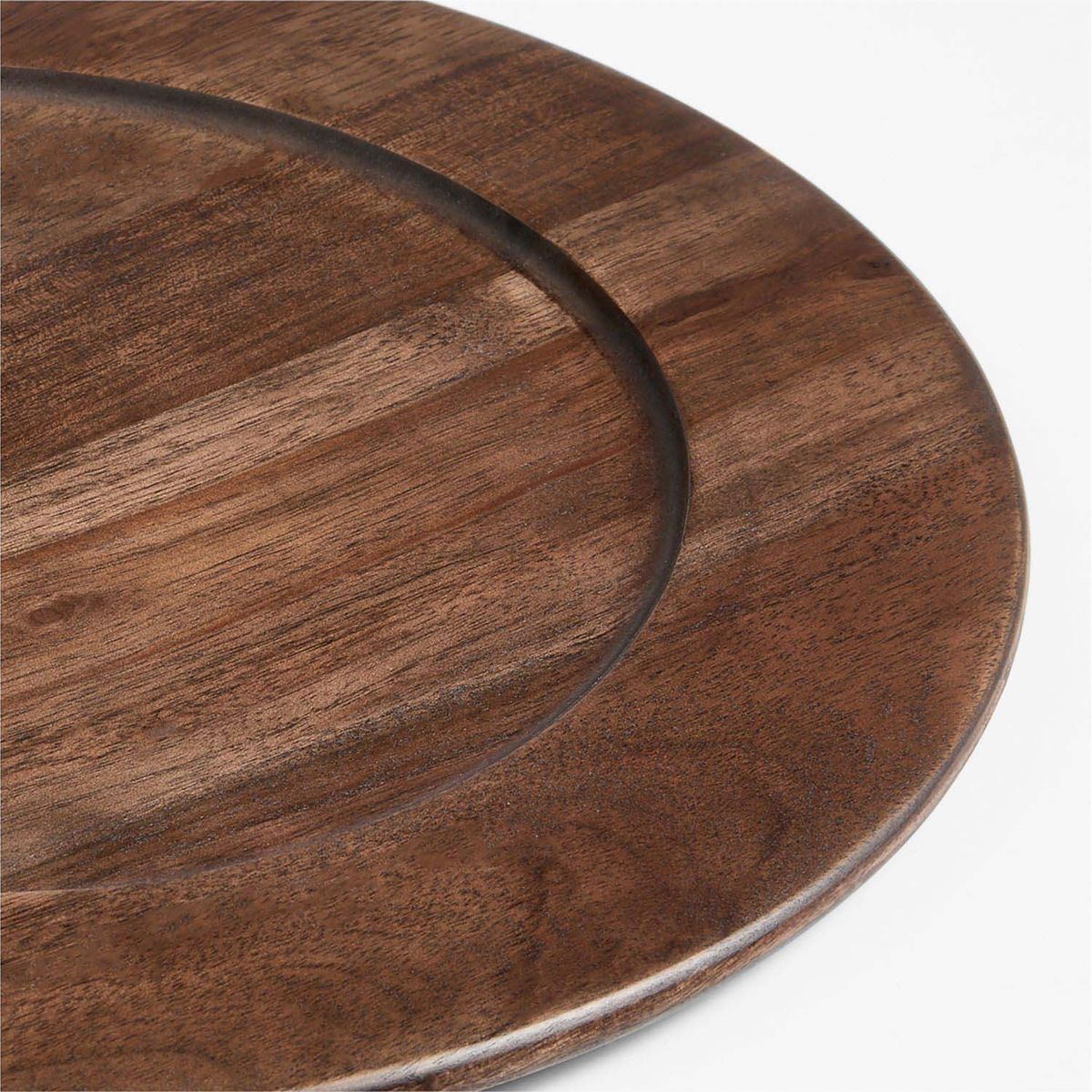 CRATE & BARREL - Plato de Sitio Madeira de Madera