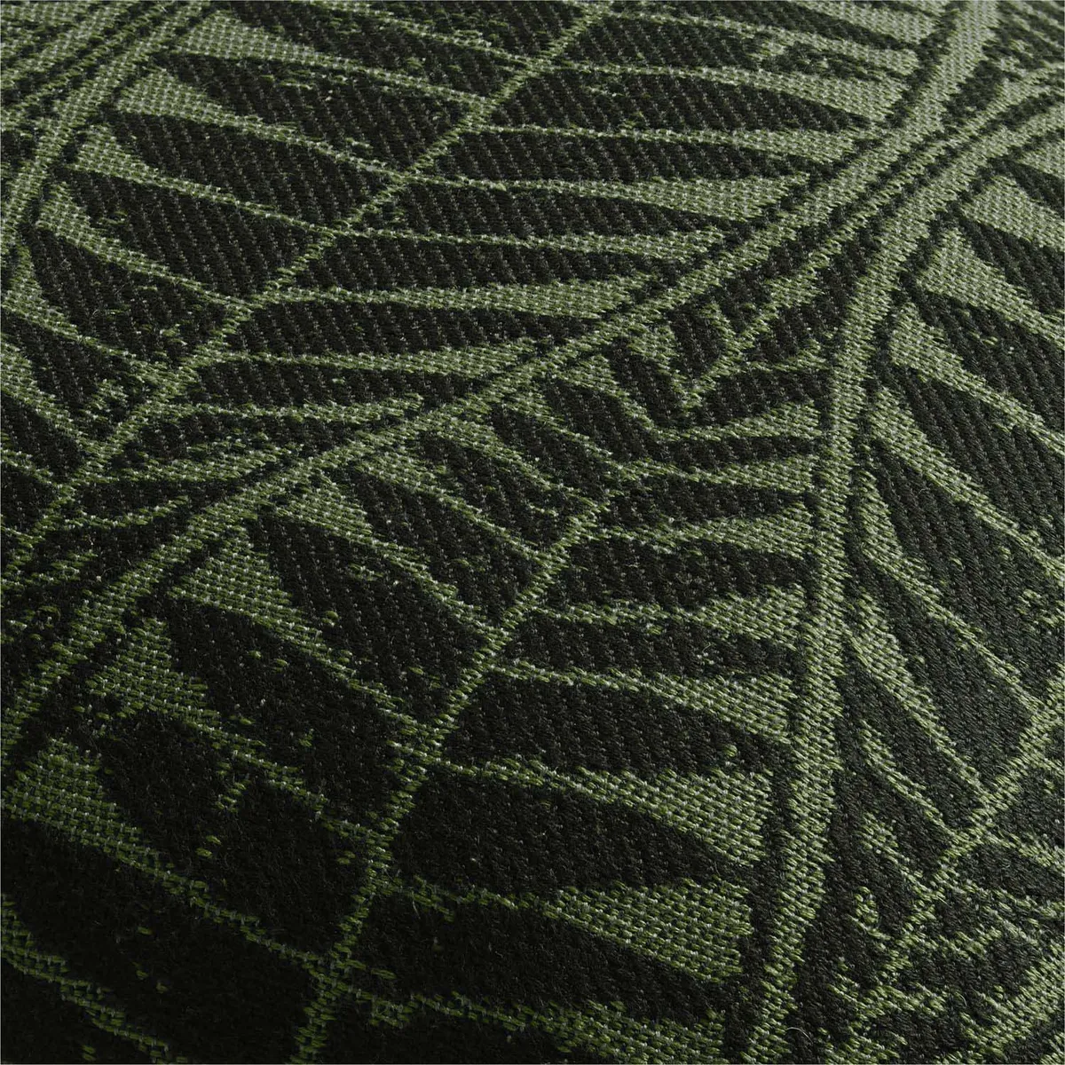 CRATE & BARREL - Cojín Mirrored Palm Para Interior/Exterior Verde 51x51cm