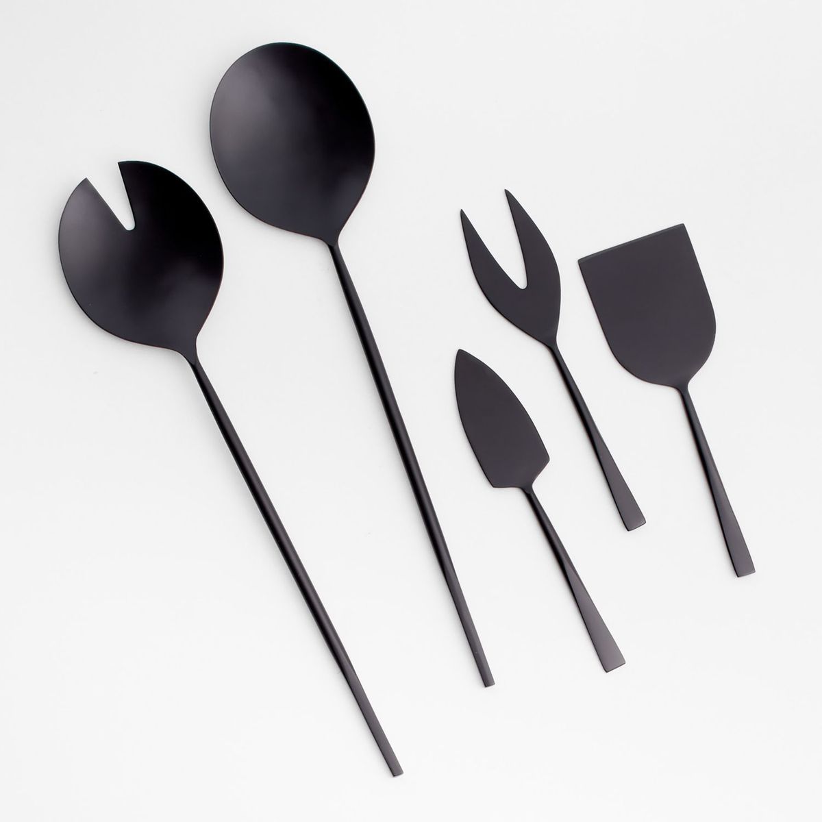 CRATE & BARREL - Set de 3 Cuchillos para Queso Black