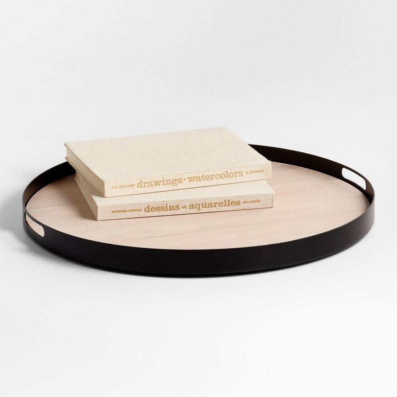 CRATE & BARREL - Bandeja Redonda Gable