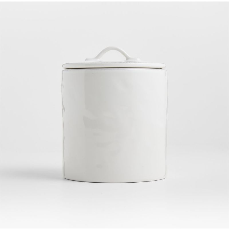CRATE & BARREL - Canister Marin Blanco