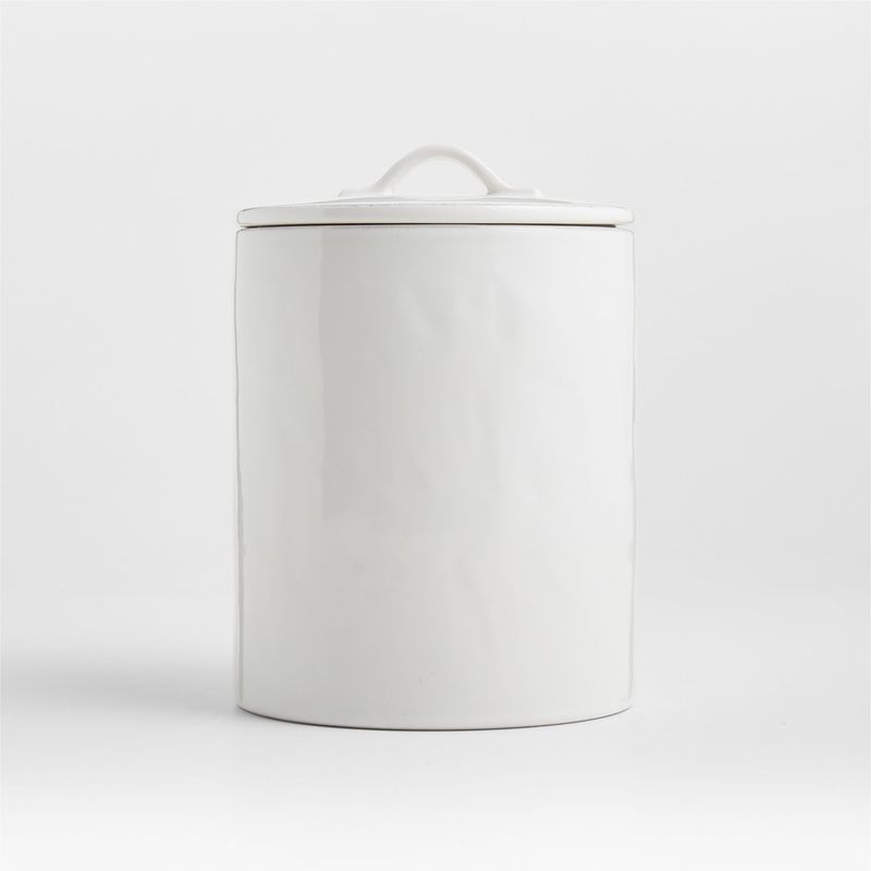 CRATE & BARREL - Canister Marin Blanco