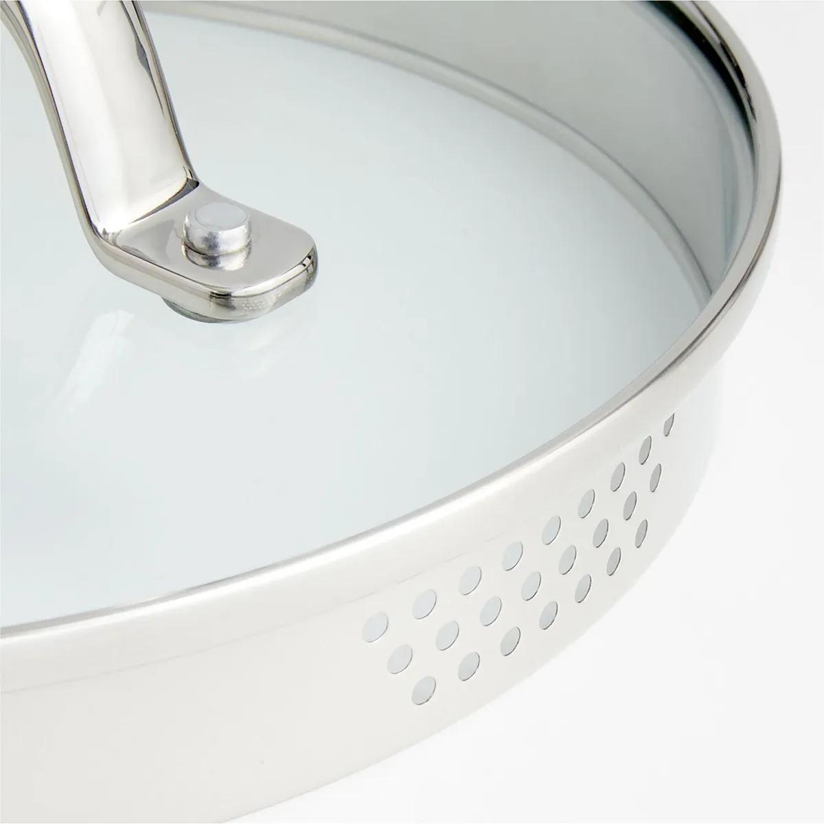 CRATE & BARREL - Cacerola Evencook Core De Aero Inoxidable Con Tapa De Vidrio