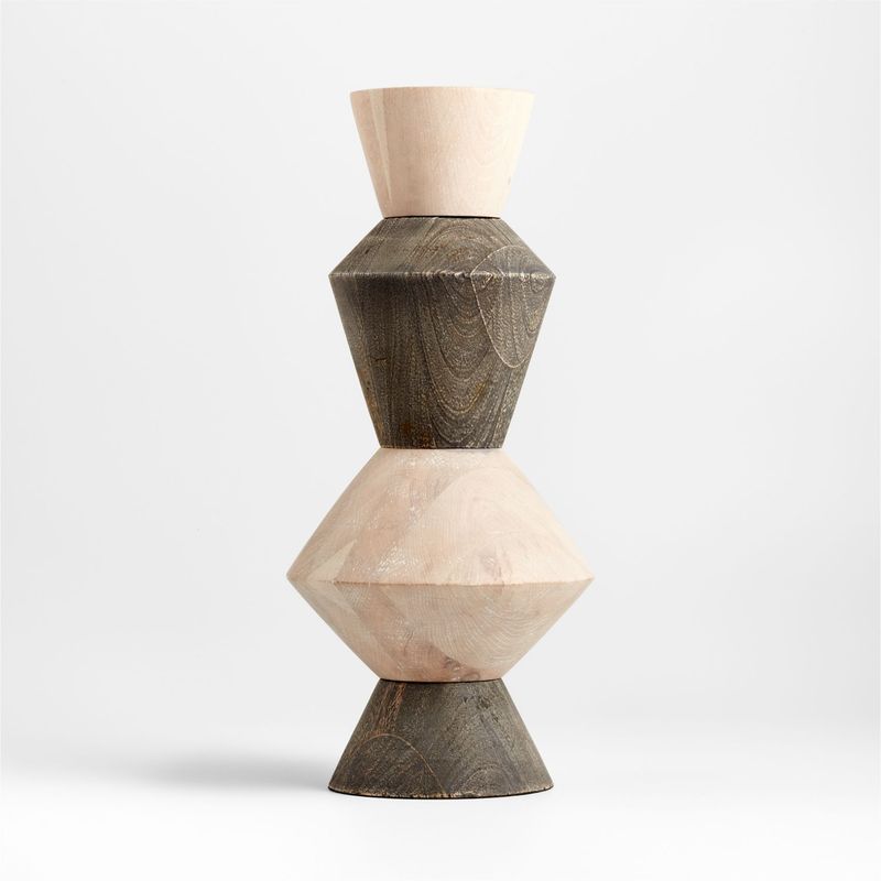 CRATE & BARREL - Escultura Talise 4 Niveles Madera