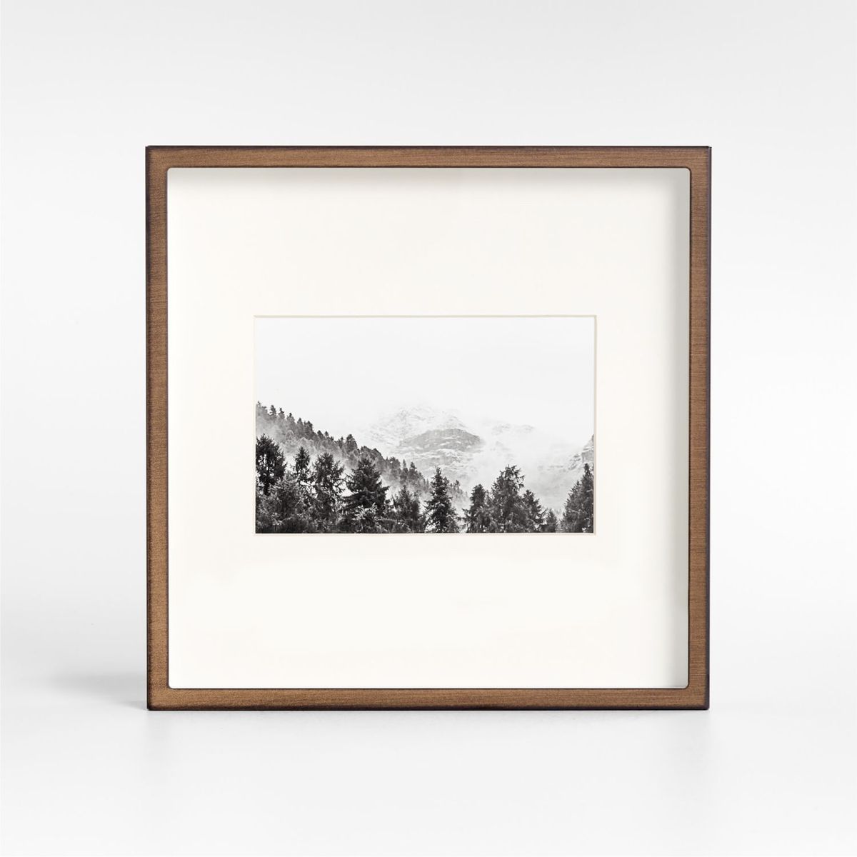 CRATE & BARREL - Marco de Bronce Pulido Antique 10x15cm