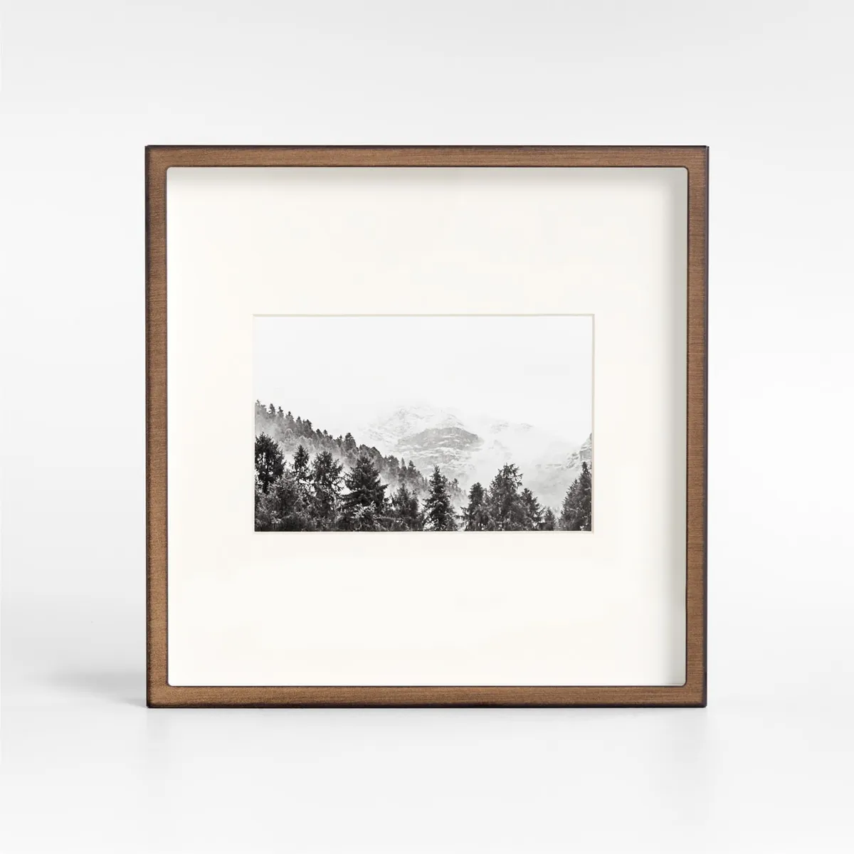 CRATE & BARREL - Marco de Bronce Pulido Antique 10x15cm