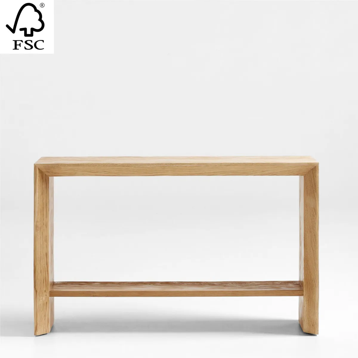 CRATE & BARREL - Aparador Baja De Roble